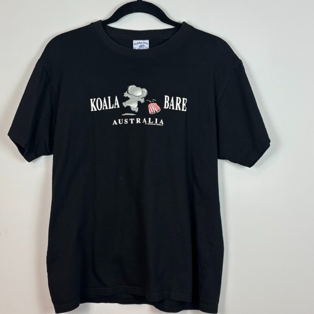 Australian Grown Koala Bare Graphic Tee Womens Small Travel Fun